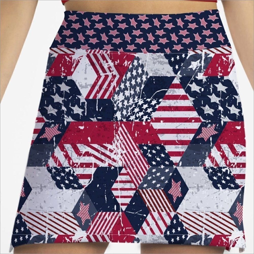 SkortObsession spangled patriotic golf skort